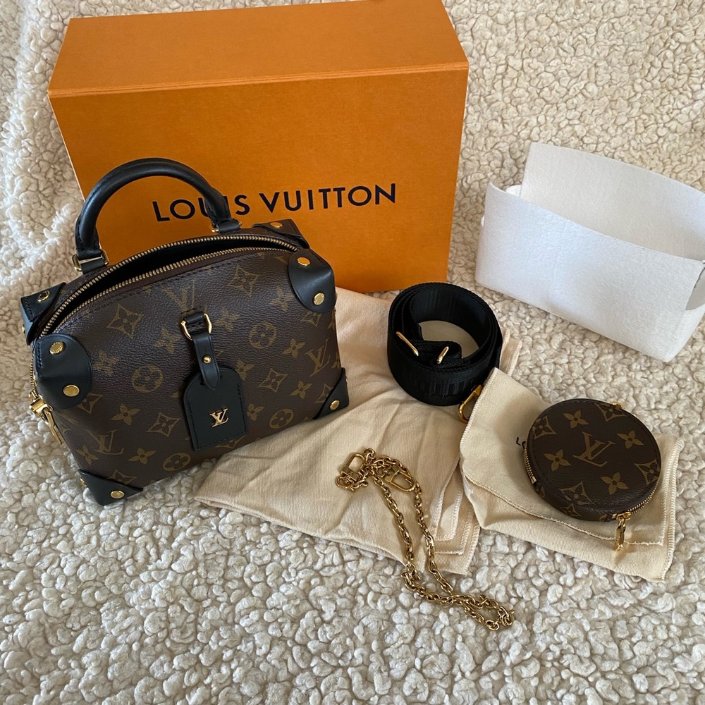 Louis Vuitton petite malle souple w/ coin purse
